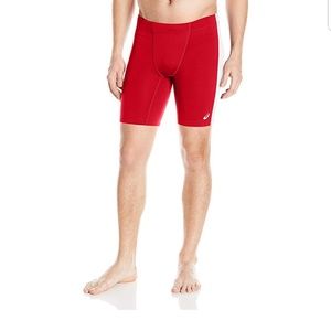 Asics Men's Enduro Compression Shorts Red XXL